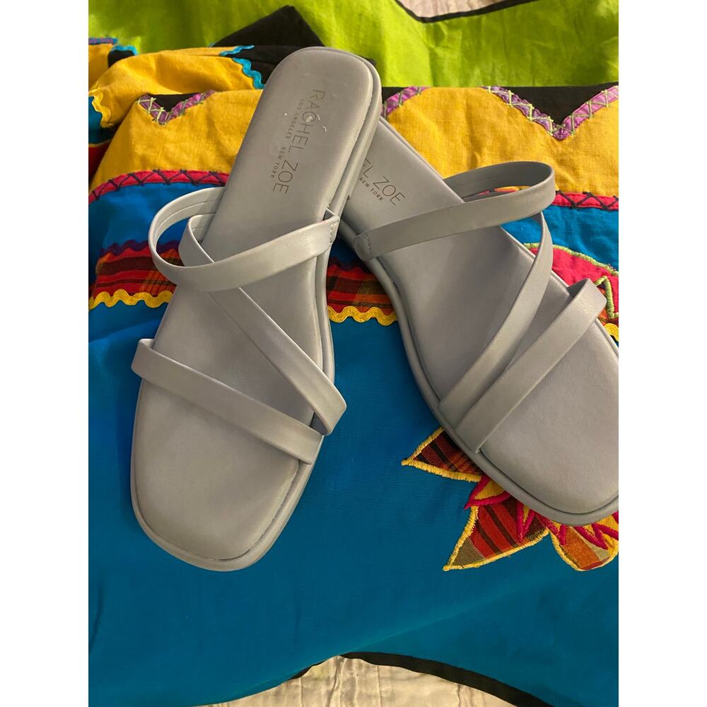 Rachel Zoe strappy sandals 9 blue